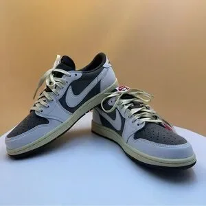 ★Jordan 1 x Travis Scott Low OG SP★Sail and Ridgerock Air Jordan 1 Low x Travis Scott 'Sail and Ridgerock' (DM7866